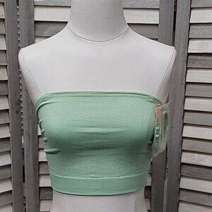 Women's Ruched Ribbed Bandeau Bra | Colsie | X Small